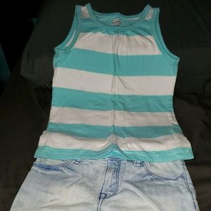 BUNDLE Old Navy tank & Baby GAP shorts 4t